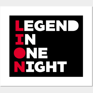 LION Legend In One Night Posters and Art
